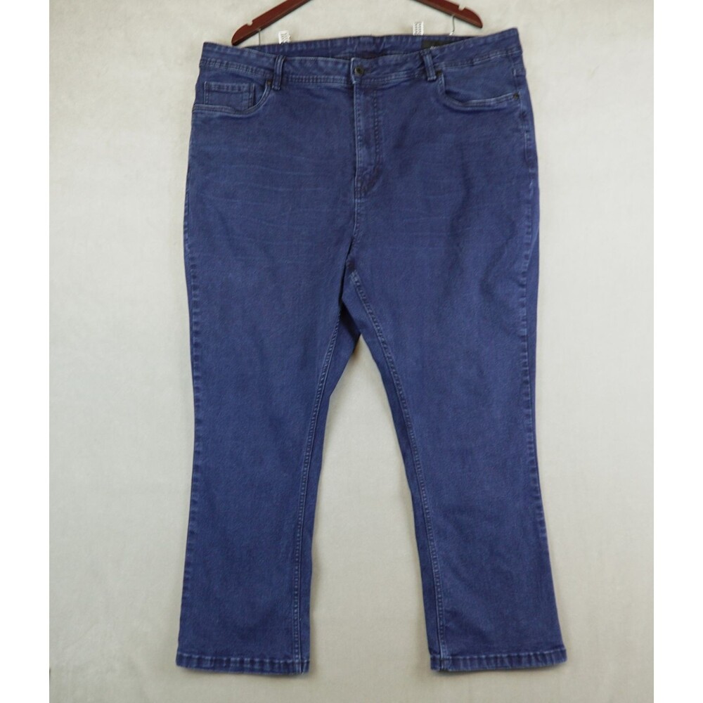 The Perfect Jean NYC Jeans Mens 46x28 Blue Bootcut Dark Wash Western Denim Pant